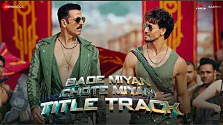 Bade Miyan Chote Miyan  Title Track Reaction Akshay K Tiger S Vishal Mishra Anirudh R BMCM [upl. by Boswall]