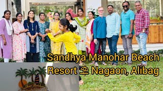 Sandhya Manohar Beach Resort ⛱️ Nagaon  CHB staff CSIT  alibagh vlog youtube [upl. by Edrei43]