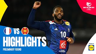 France vs North Macedonia  Highlights  EHF EURO 2024 [upl. by Clo107]