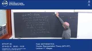 Representation Theory MTHRT Lecture 8 [upl. by Syramad63]