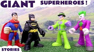 Batman and Superhero Toys Stop Motion Toy Stories [upl. by Lahpos660]