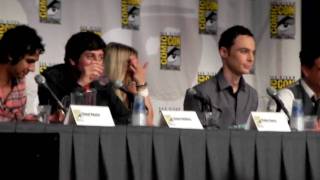 Comic Con 2010 Big Bang Theory Panel Q ampA Clip [upl. by Neenaj]