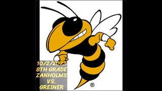 🏈 8th GRADE ZANHOLMS VS WE GREINER [upl. by Roydd]