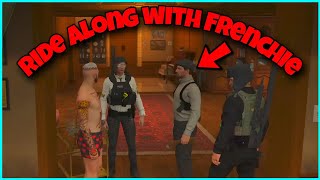 Opie Ride Along with Frenchie as Cops in Redline GTA 5 RP [upl. by Nolaf185]