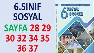 6 Sınıf Sosyal Bilgiler Ders Kitabı Sayfa28 29 30 32 34 35 36 37 Cevap [upl. by Penland]