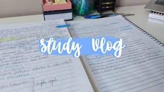 ⁴⁹ STUDY VLOG 🧸 muito estudo anotações e motivação [upl. by Attalanta]