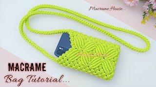 Macrame BAG Tutorial  DIY Macramé Bag  How to make macrame bag step by step  Bolsa de macrame [upl. by Jerri365]