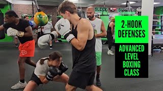 2Hook Defenses  Advanced Level Boxing Class [upl. by Yelich329]