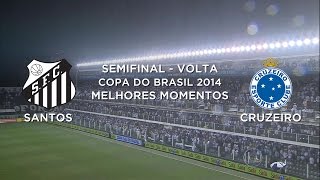 Melhores Momentos  Santos 3 x 3 Cruzeiro  Copa do Brasil  05112014 [upl. by Cooper]