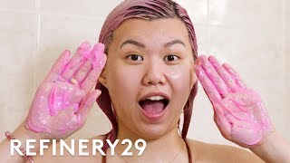 How Pastel Pink Hair Changed My Routine  Beauty With Mi  Refinery29 [upl. by Thomasa]