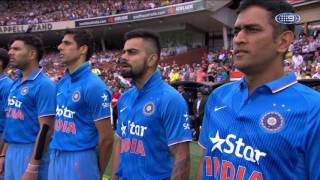 Indian National Anthem  Adelaide Oval Anthem Ceremony 2016  Fahad Farooque [upl. by Reve]