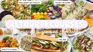 🛒 RETOUR DE COURSES • MENUS DE LA SEMAINE  RECETTES 🍴 [upl. by Stieglitz929]