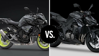 Kawasaki Z1000 Vs Yamaha Mt10 [upl. by Esahc]