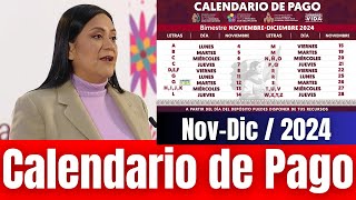 Buenas Noticias Ya Salió El Calendario de PAGO de los PROGRAMAS Del BIENESTAR NoviembreDiciembre [upl. by Brittain]