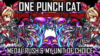 DOUBLE NYAMI Power One Punch Cat Medal Rush amp My Unit of Choice Selection [upl. by Amalea]