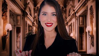 ASMR RP  🇮🇹 Hotel CheckIn Menu Rome Travel Advice Italian Accent [upl. by Keare]