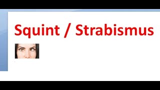 Ophthalmology 353 Strabismus Squint Why does it happen Basic concepts Eye Movement Define [upl. by Nalyac]