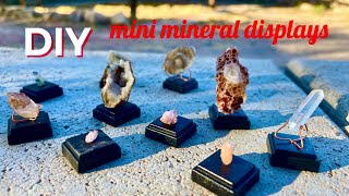 DIY rock and mineral displays CHEAP and EASY [upl. by Bradwell]