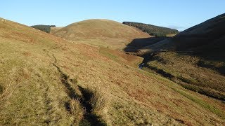 Barrowburn Cheviot Hills Hill Walk Scenery Northumberland Walks Tour England Walking Holidays UK [upl. by Nnylarej]