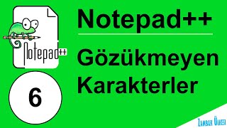 Notepad Gözükmeyen Karakterlere BakmaBoşlukTab CRLF vb [upl. by Viviana]