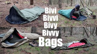 Bivi Bags and Hooped Bivi Bags A Comparison of what I Use for Backpacking and Wild Camping [upl. by Sweatt563]