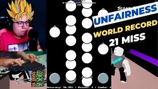 UNFAIRNESS  Right Side  21 MISS WORLD RECORD  Roblox FNF Funky Friday [upl. by Settera]