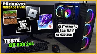 PC DO MERCADO LIVRE BARATO TESTE EM JOGOS COM PLACA DE VIDEO [upl. by Renrew]