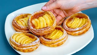 With an apple and puff pastry you may prepare the perfect dessert in 5 min Daily recipe [upl. by Cargian820]