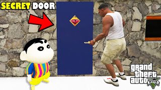 Franklin Opened THE MOST SECRET DOOR Inside Franklins House in GTA 5  SHINCHAN and CHOP [upl. by Delaine]