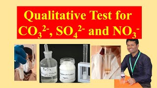 Qualitative Test of Carbonate Sulfate and Nitrate  Salt Analysis  Confirmatory Test  RingTest [upl. by Lorianne]