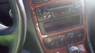 Mercedes Benz w203 radio with Energy Sistem F2 FM transmitter AuxUSBSD card [upl. by Nadruoj]