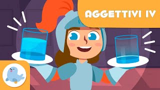 GLI AGGETTIVI 🚚 Oggetti 🎒 Vocabolario per bambini ☀️ Episodio 4 [upl. by Warchaw]