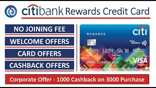 Citibank Rewards Credit Card  Loads of Benefits and Offers [upl. by Naicad]