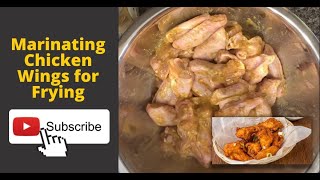 Marinating Chicken Wings for frying  Simple recipe easy to follow [upl. by Remus]