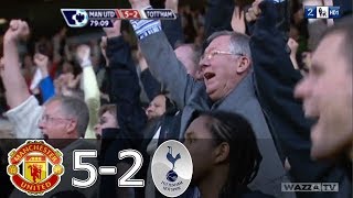 Five goals in 22 minutes Man United 5 2 Spurs [upl. by Naitsabes297]