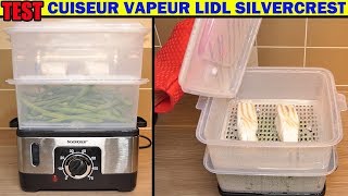 LIDL cuiseur vapeur SILVERCREST SDG 950 W TEST Steamer Dampfgarer Vaporiera elettrica [upl. by Airahs]