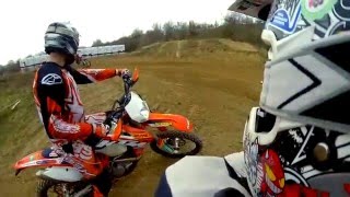 First time on TRACK  Yamaha WR250f amp KTM SMC 690 Enduro  NOOB D [upl. by Shaffert]