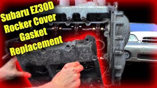 Subaru EZ30 H6 Rocker Cover Gasket Replacement [upl. by Adnimra]