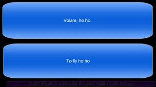 Volare Domenico Modugno Italian amp English lyrics [upl. by Alair]