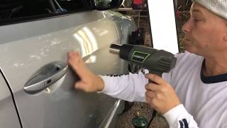 Severe Bodyline Door Dent 👀 PDR Secrets Revealed🚗 [upl. by Rim]