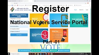 nvsp new voter registration 2020 nvsp new voter id card apply online [upl. by Krasner]