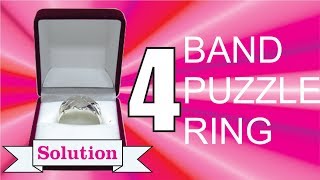 Solution for 4 Band Puzzle Ring from Puzzle Master Wire Puzzles [upl. by Nivla721]