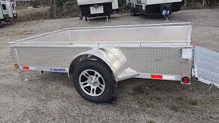 6x10 Bearco aluminum utility trailer Northern RV [upl. by Okikuy55]