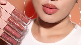 Maybelline LIFTER GLOSS lip swatches Most Hydrating Lip Gloss Plumping Lip Gloss Lip Balm [upl. by Eannej740]