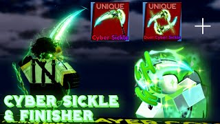 Cyber Sickle  Finisher Showcase  Blade Ball [upl. by Ynatterb602]