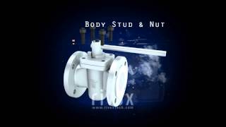 Lined Plug Valve Machine Working Process Assembly 3D Animation Video by wwwrivoxin [upl. by Gosnell]