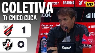 COLETIVA DO CUCA  ATHLETICOPR 1 X 0 VASCO  POS JOGO [upl. by Ylenaj]