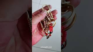 Creating Stylish Keychains with Brass Wire brassart handmadegifts diycrafting wirework [upl. by Danie]