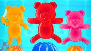 Five Little Teddy Bears  More Cartoon Videos for Kids [upl. by Wyly]