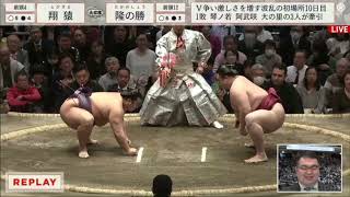 大相扑 2024年一月场所 第十天 翔猿│Grand Sumo  January 2024 New Year Basho  Day 10  Tobizaru [upl. by Navets]